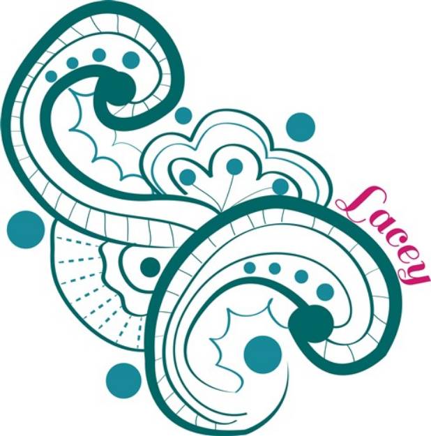 Picture of Lacey Swirl SVG File