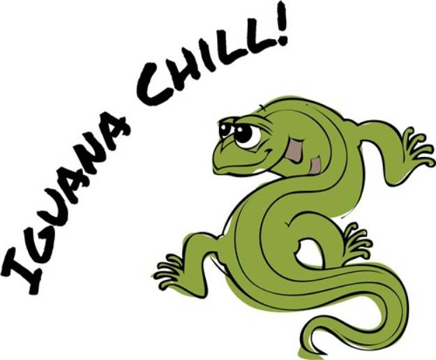 Picture of Iguana Chill SVG File