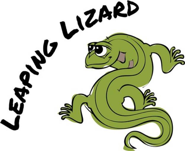 Picture of Leaping Lizard SVG File