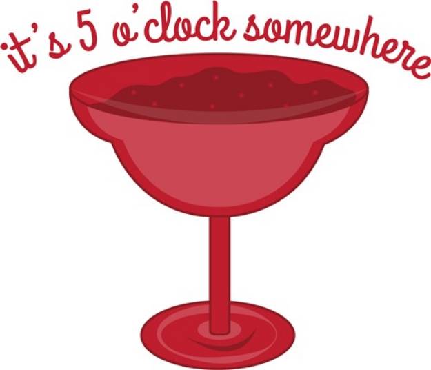 Picture of 5 OClock Somewhere SVG File