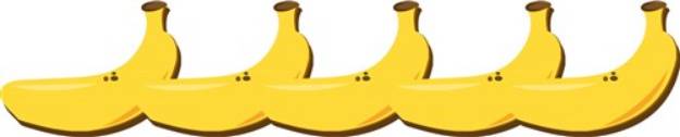 Picture of Bananas Row SVG File