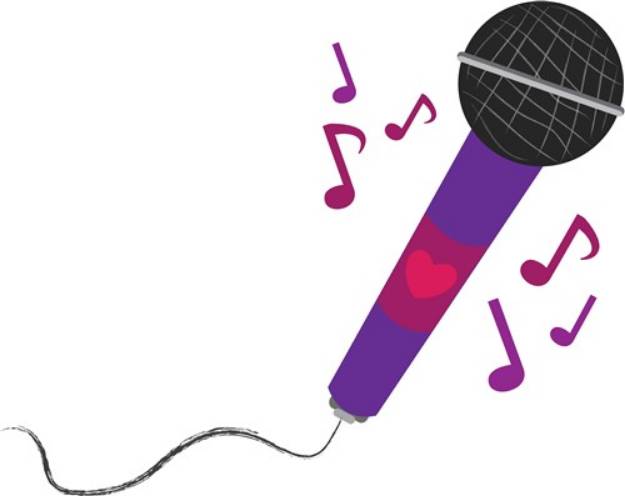 Picture of Musical Mic SVG File