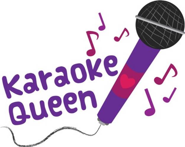 Picture of Karaoke Queen SVG File