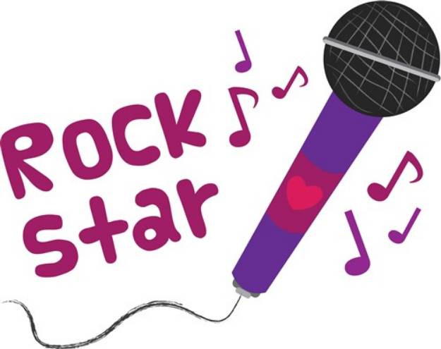 Picture of Rock Star SVG File