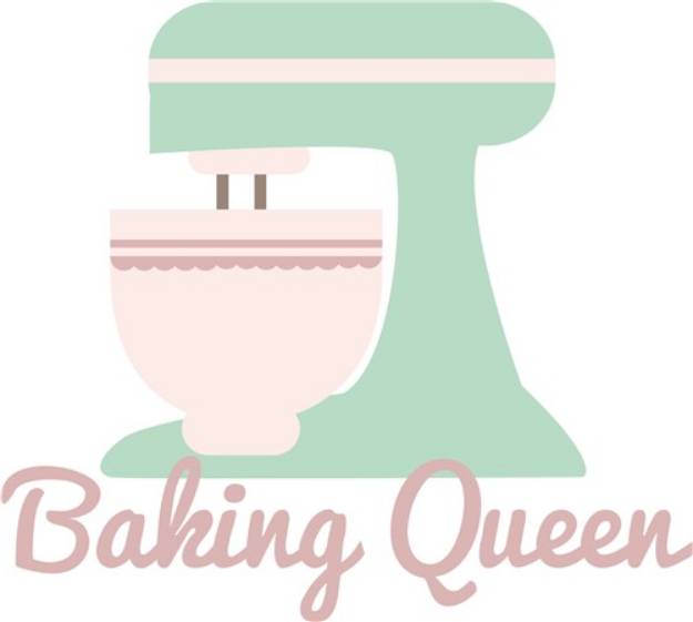Picture of Baking Queen SVG File