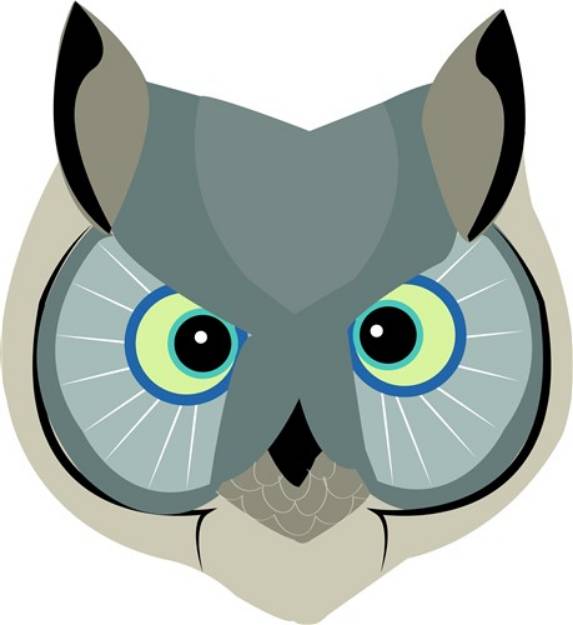 Picture of Owl Head SVG File