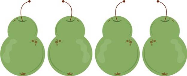 Picture of Pear Row SVG File