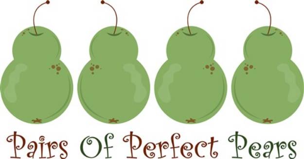 Picture of Pairs of Perfect Pears SVG File