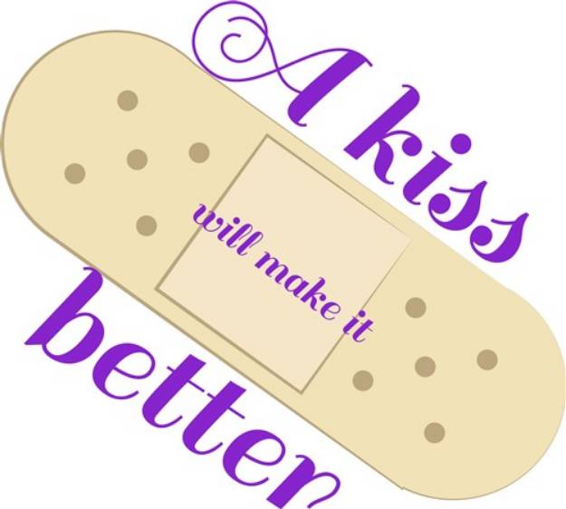 Picture of Kiss Bandage SVG File