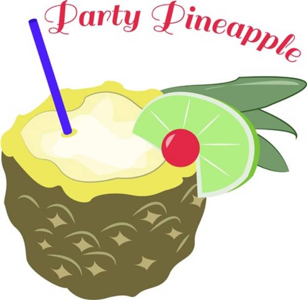 Picture of Party Pineapple SVG File