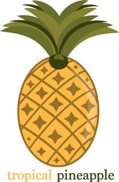 Picture of Tropical Pineapple SVG File