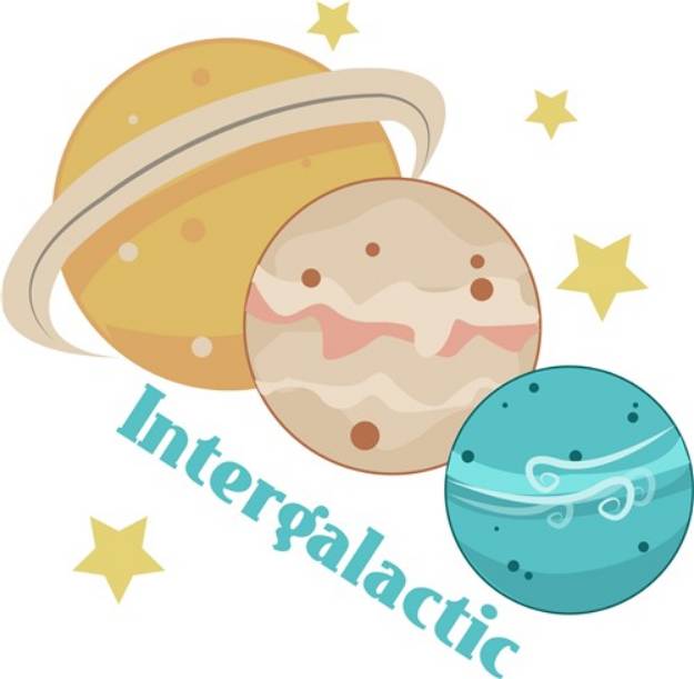 Picture of Intergalactic Planet SVG File