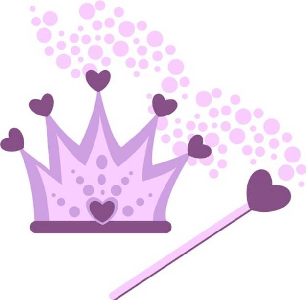 Picture of Princess Wand SVG File