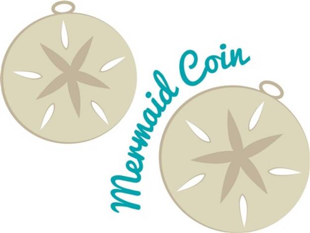 Picture of Mermaid Coin SVG File