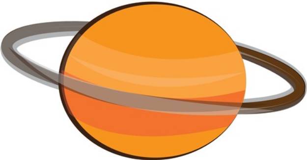 Picture of Saturn Planet SVG File