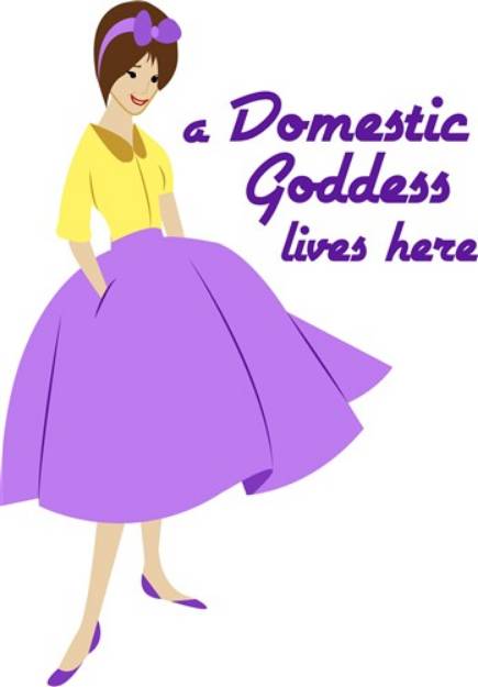 Picture of Domestic Goddess SVG File