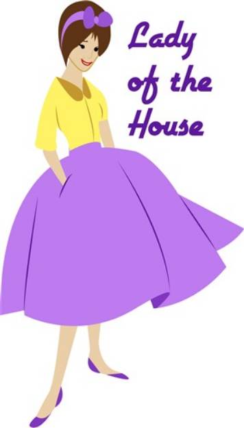 Picture of Lady Of The House SVG File