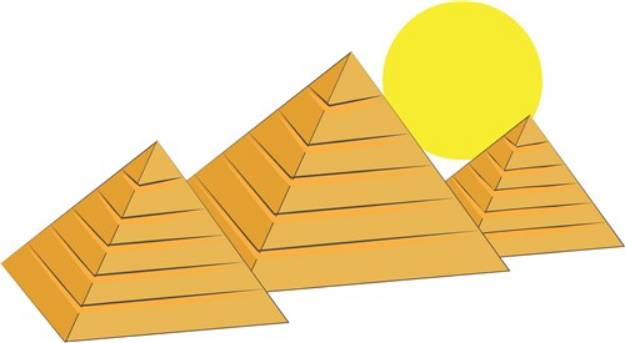 Picture of Egyptian Pyramids SVG File