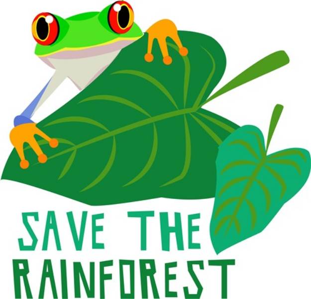 Picture of Save The Rainforest SVG File