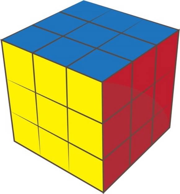Picture of Rubicks Cube SVG File