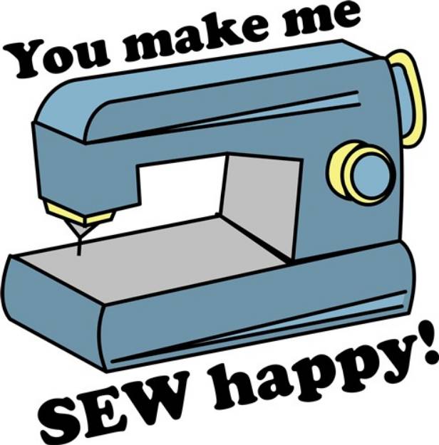 Picture of Sew Happy SVG File