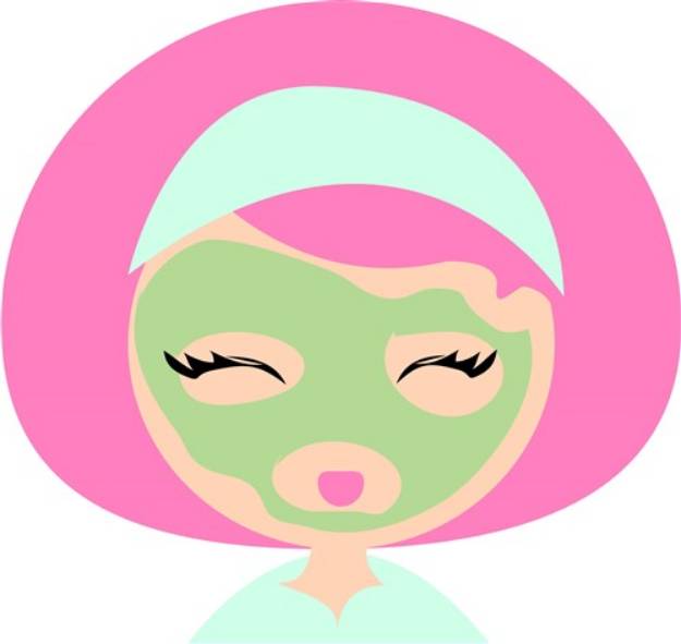 Picture of Womans Face Mask SVG File