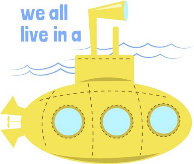 Picture of Yellow Submarine SVG File
