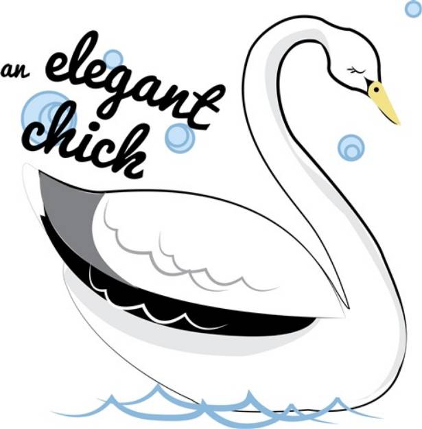 Picture of Elegant Chick SVG File