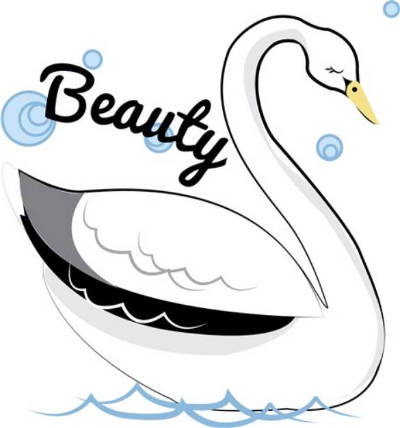 Picture of Swan Beauty SVG File
