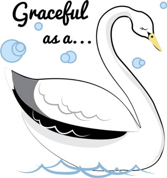 Picture of Graceful Swan SVG File