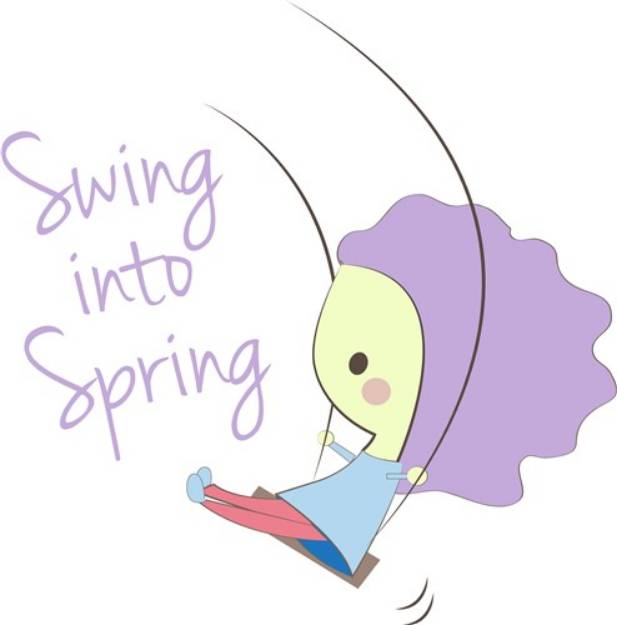 Picture of Swing Into Spring SVG File