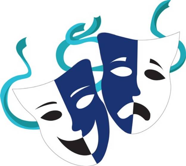 Picture of Drama Masks SVG File