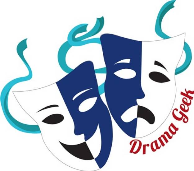 Picture of Drama Geek SVG File