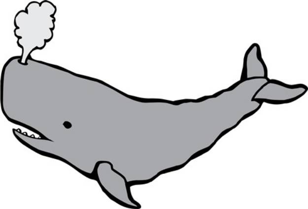 Picture of Grey Whale SVG File