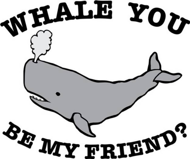 Picture of Whale You SVG File
