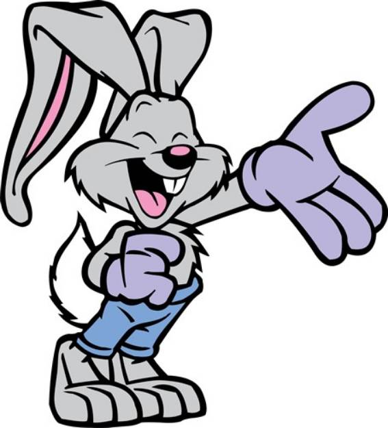 Picture of Cartoon Rabbit SVG File
