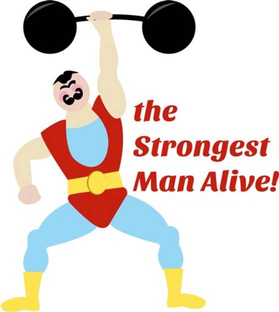 Picture of Strongest Man SVG File