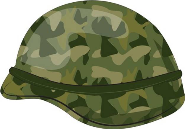 Picture of Mililtary Helmet SVG File