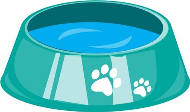Picture of Dog Bowl SVG File