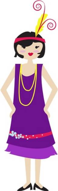 Picture of Flapper Girl SVG File