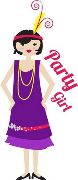 Picture of Party Girl SVG File