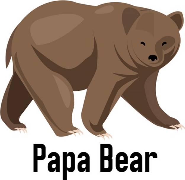 Picture of Papa Bear SVG File