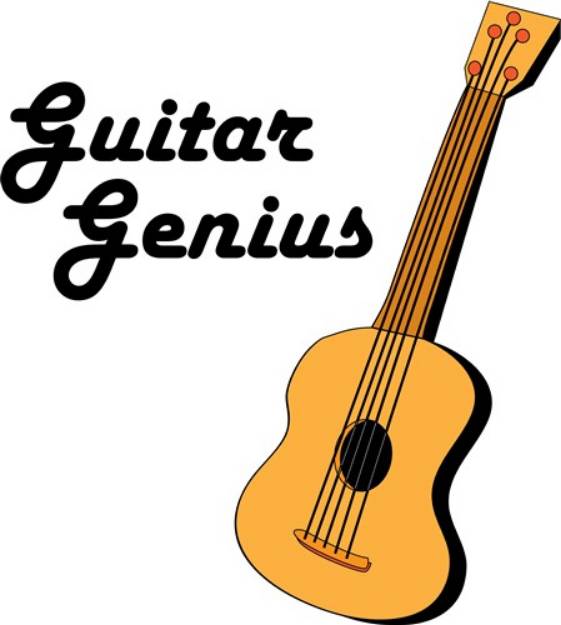 Picture of Guitar Genius SVG File