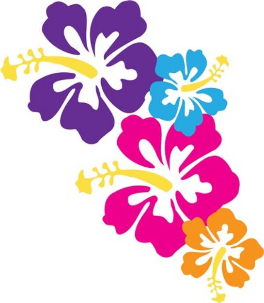 Picture of Hawaiian Flowers SVG File