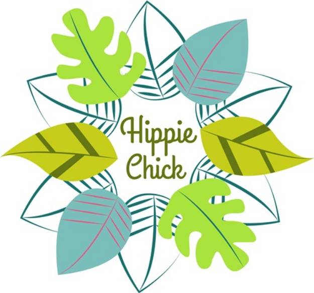 Picture of Hippie Chick SVG File