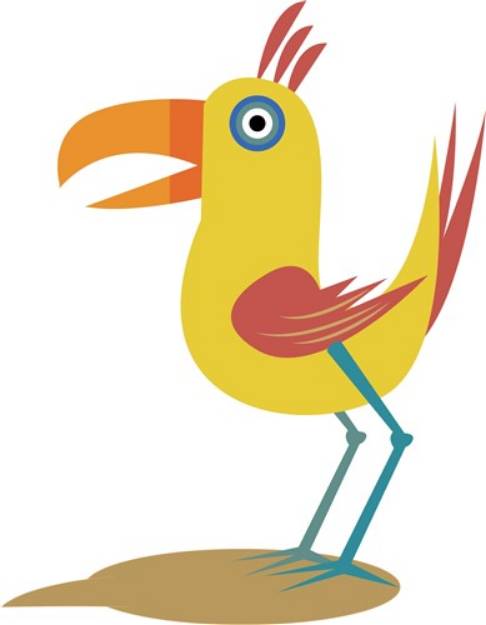 Picture of Cartoon Bird SVG File