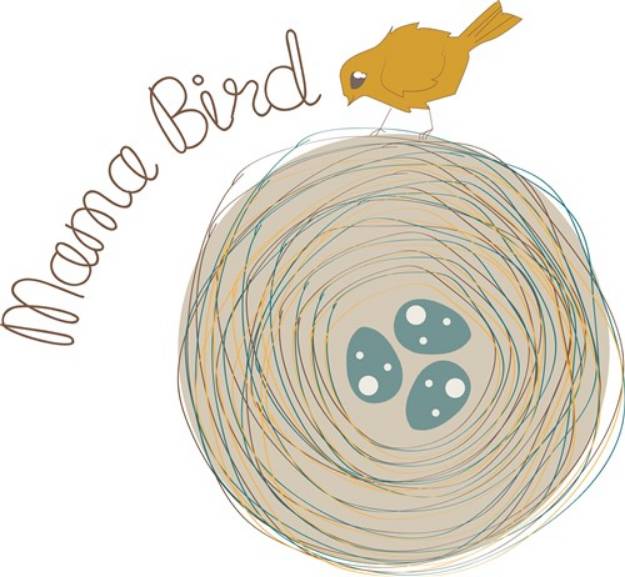 Picture of Mama Bird SVG File