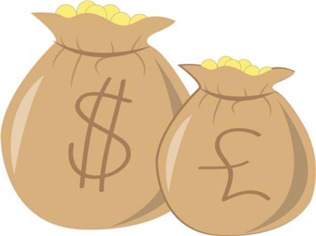 Picture of Money Bags SVG File