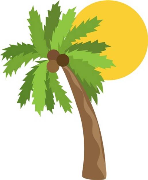 Picture of Coconut Tree SVG File
