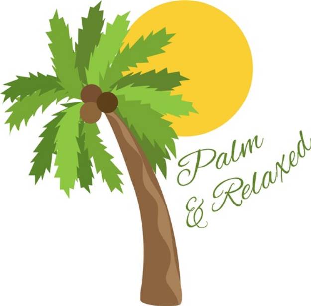 Picture of Palm & Relaxed SVG File